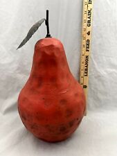 X Large Tall Faux Heavy RED PEAR FRUIT Home Decor 14 1/2