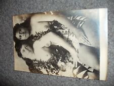 Early 1900's Rare Hawaiian Natives Topless Real Photo Postcard picture