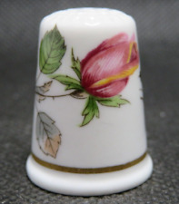 VALE FINE CHINA in WALES THIMBLE COLLECTION - PINK ROSES picture