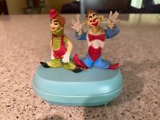 VTG Sankyo Clown Music Wind Up Box Plays Send in Clowns Collectible Music Box picture