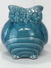 Ceramic Owl in Turquoise. picture