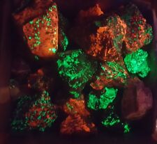 8ozs 1/2lb Lot Franklin New Jersey Fluorescent Rocks Minerals Willemite Calcite picture