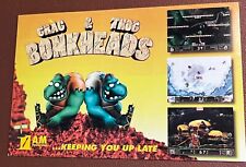 Rare 1997 Drag & Thug BONKHEADS Video Game Postcard Microsoft Collectible MINT picture