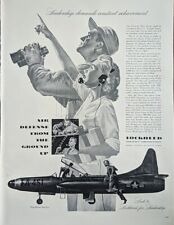 1952 Lockheed Aircraft Corporation Print Ad, Burbank California Constant Achieve picture