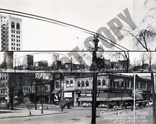 1914 Panoramic View Old Detroit Grand Circus Park Collage Art 8x10 Photo picture