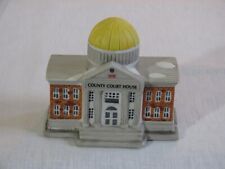 Vtg Home Town America Col The County Court House Ceramic Figurine,1993,Orig Box picture