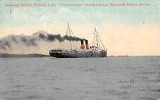 SS PRINCE GEORGE, DOMINION ATLANTIC RAILWAY SHIIP LINE AT SEA ~ used 1908 picture