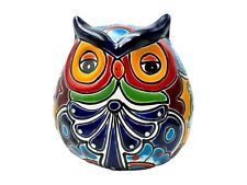 Talavera Owl Folk Art Mexican Pottery Home Decor Cute Animal Home Decor 6.75