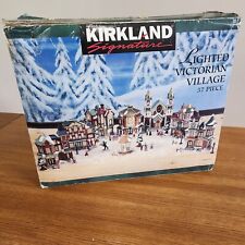Kirkland Christmas 37 Piece Lighted Victorian Village 59979 Vintage Christmas picture