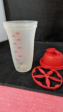 Tupperware #844-26 Red Quick Shake 16 Oz. Mixer / Shaker Drink, Dressing, Gravy picture