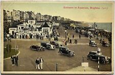 Entrance to Aquarium Seaside Brighton England Postcard c1920s picture