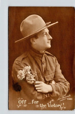 Postcard WWI US Pvt M Melford, Wounded,Writes From Hospital in France, 1919 picture