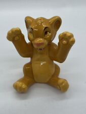 Vintage 1990s Disney Simba From Lion King Ceramic Figurine, 2 3/4” Tall picture