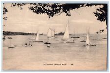 1948 Harbor Sailboat Ship Sea Exterior Camden Maine ME Vintage Antique Postcard picture