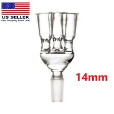 NEW LARGE glass bowl 3-Arm hookah taster bowl 14mm male Joint picture