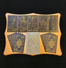 Tarot Card Deck Black & Gold Foil Rider-Waite with Booklet 78 Cards Beginner picture