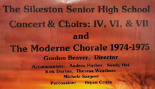 Sikeston  Senior High School Concert & Choir  1974 - 1975 LP picture