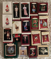 Lot of 19 Asst Hallmark Keepsake Holiday Ornaments Various Years See Description picture
