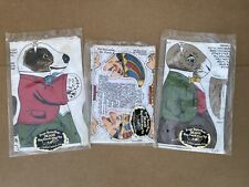 NEW VTG - DEANS RAG KNOCK-ABOUT TOY YESTERYEAR SHEET PATTERN RABBIT DOG & PUNCH picture