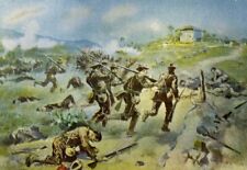 1899 Vintage Magazine Illustration Charge of American Troops at San Juan picture
