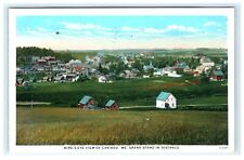 1944 Aerial View of Caribou Grand Station ME Maine Early Postcard picture