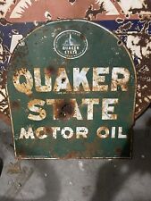 Quaker State Motor Oil Sign Double Sided picture