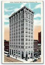 c1920's Union National Bank Building, Scranton Pennsylvania PA Unposted Postcard picture