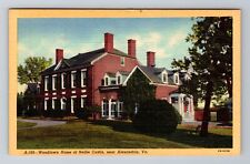 Alexandria VA-Virginia, Woodlawn Home Of Nellie Custis, Vintage Postcard picture