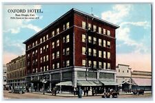 c1910 Oxford Hotel San Diego California CA Fifth Street Corner Vintage Postcard picture