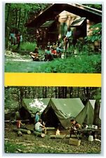 c1950's Camp Asbury Cabin & Tent Camping Christian Education Hiram OH Postcard picture