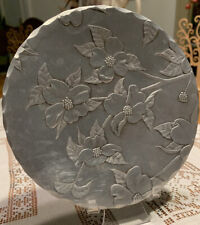 The Forge Hand-Hammered Aluminum Dogwood Plate-Very Detailed picture