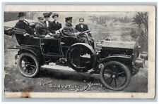 c1905 President WM H Taft In His White Steamer Car Unposted Antique Postcard picture