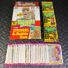 GROSSVILLE HIGH SCHOOL 66-CARD COMPLETE SET +3 WRAPPERS, EMPTY BOX 1986 FLEER picture