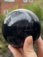 Black Obsidian Crystal Ball Large AAA+ Powerful / Creative / Protective 80mm picture