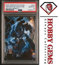DARTH VADER PSA 10 2012 Topps Star Wars Galaxy Series 7 Fate of Palpatine #823 picture