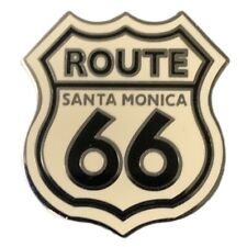Vintage Santa Monica Route 66 Road Sign Travel Souvenir Pin picture