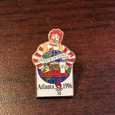 Vintage 1996 McDonald’s Atlanta Olympics Lapel Pin “Taste Of Home” picture