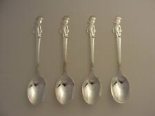 4 VTG WOODY THE WOODPECKER SILVER PLATE CEREAL SPOONS NEW OLD STOCK picture