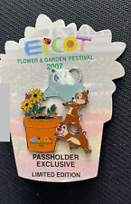 WDW Epcot Flower Garden Festival Passholder Exclusive 2007 Pin Chip Dale LE 2500 picture