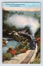 Postcard Washington Railroad Train PNW Union Pacific Steam 1910s Unposted picture
