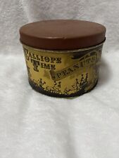 Vintage Collectible Tin Can Calliope Time Peanuts picture