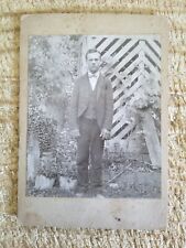 YOUNG MAN FROM MT LOOKOUT.VTG EARLY 1900'S CABINET PHOTO*CP12 picture