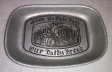 Vintage International Silver Co Give Us This Day Our Daily Bread Trinket Tray picture
