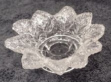 Vintage Flower Glass Tea Light Holder. picture