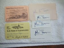 4 LONGTERM TEXAS SENATOR JOHN G TOWER SIGNATURES WITH HOUSE  AND SENATE PASSES picture