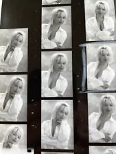 BY Photograph Beautiful Blonde Woman Contact Sheet Cleavage Sexy White Shirt HOT picture