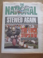 THE NATIONAL SPORTS DAILY NEWSPAPER NOTRE DAME LOSES TO STANFORD 10/7 1990 picture