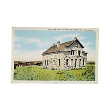 Antique Vtg~Goose Egg Ranch near Casper Wyoming~Linen Postcard~Unused picture