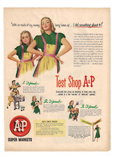 A&P Print Ad Supermarket Advertising Vintage 1950s Grocery Retail Store Mother picture