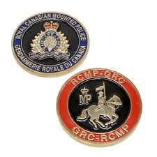 RCMP Police Challenge Coin Royal Canadian Mounted Police Crest GRC Gold picture